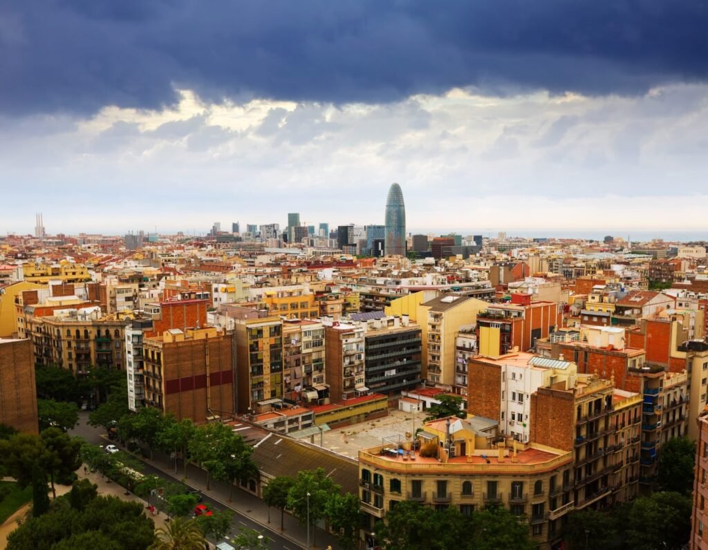 View over Barcelona from the Sagrada Familia