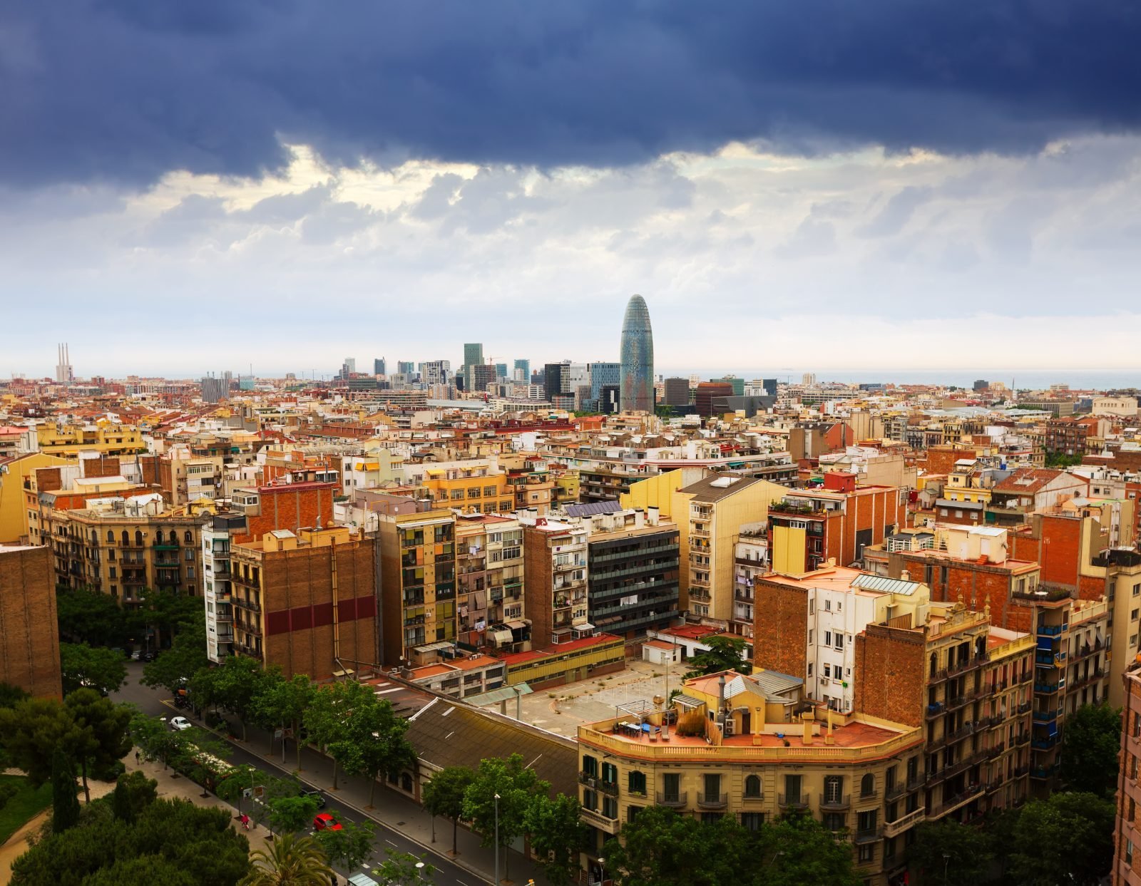 View over Barcelona from the Sagrada Familia