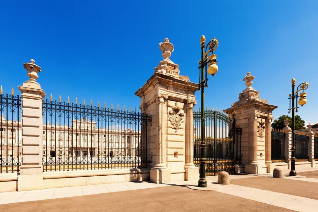 The Royal Palace in Madrid on a sunny day