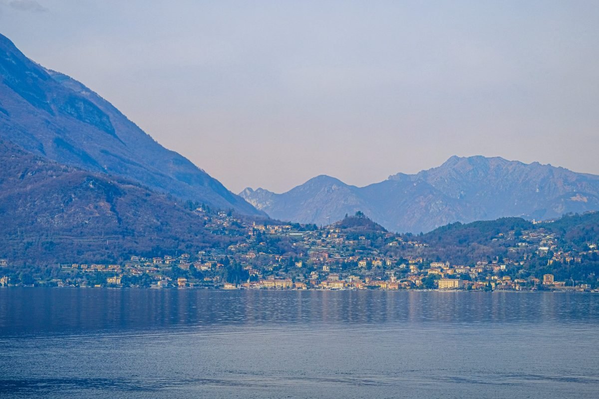 Scenic view of Varenna village on Lake Como