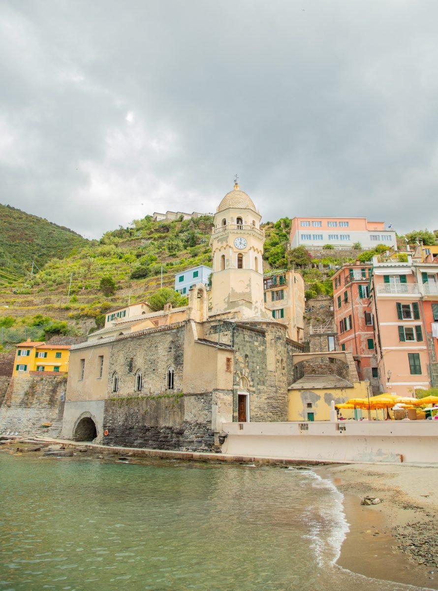 Vibrant hillside houses in Corniglia, Cinque Terre