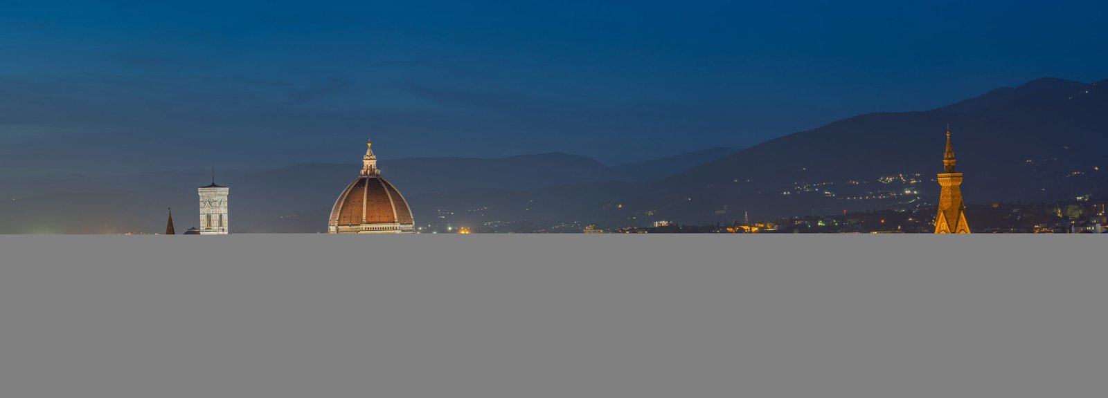 Panoramic view of the Florence skyline in Tuscany, Italy