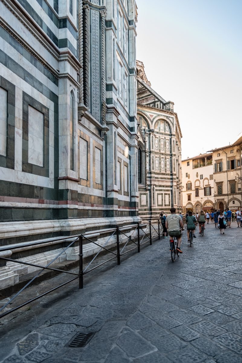 Street in the historical center of Florence