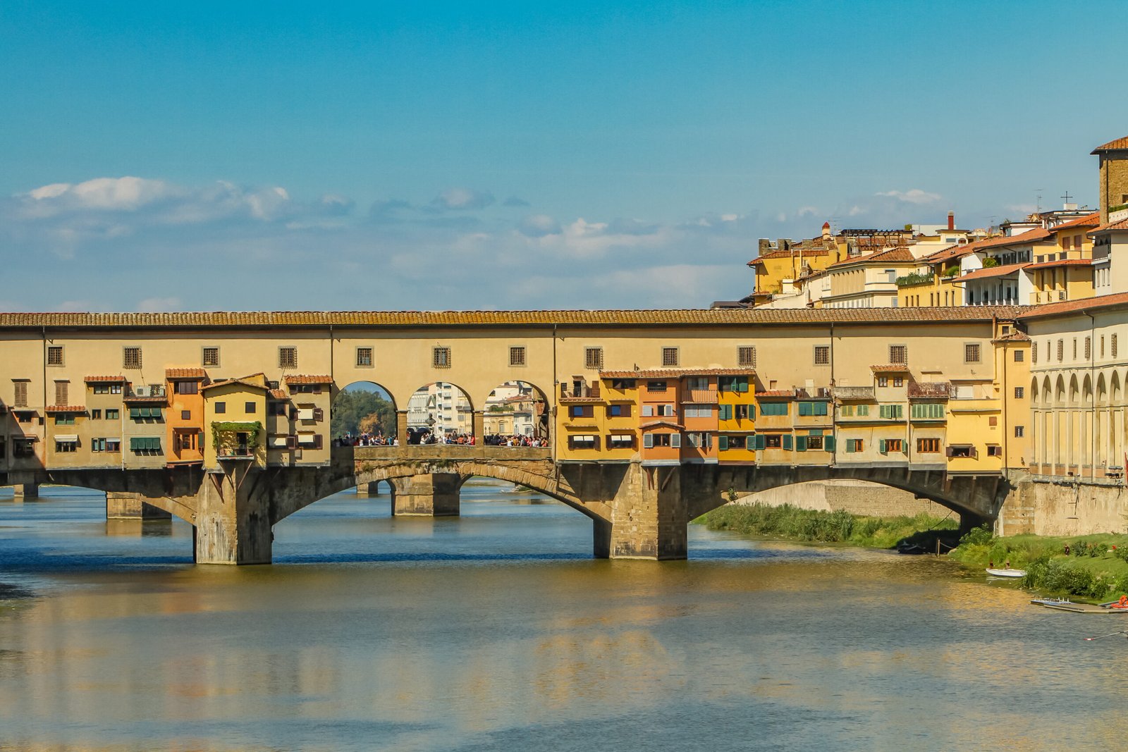 The Ponte Vecchio bridge in Florence, Italy
