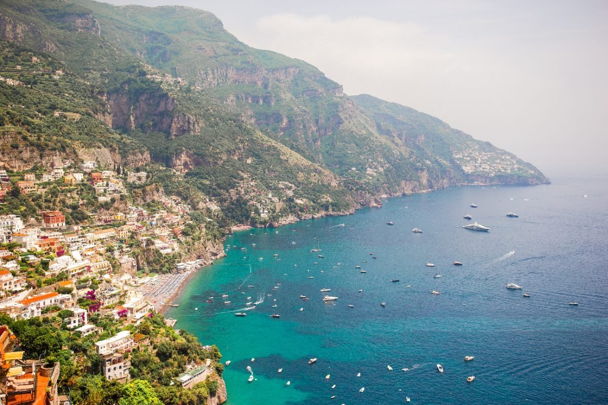 Scenic view of Positano town