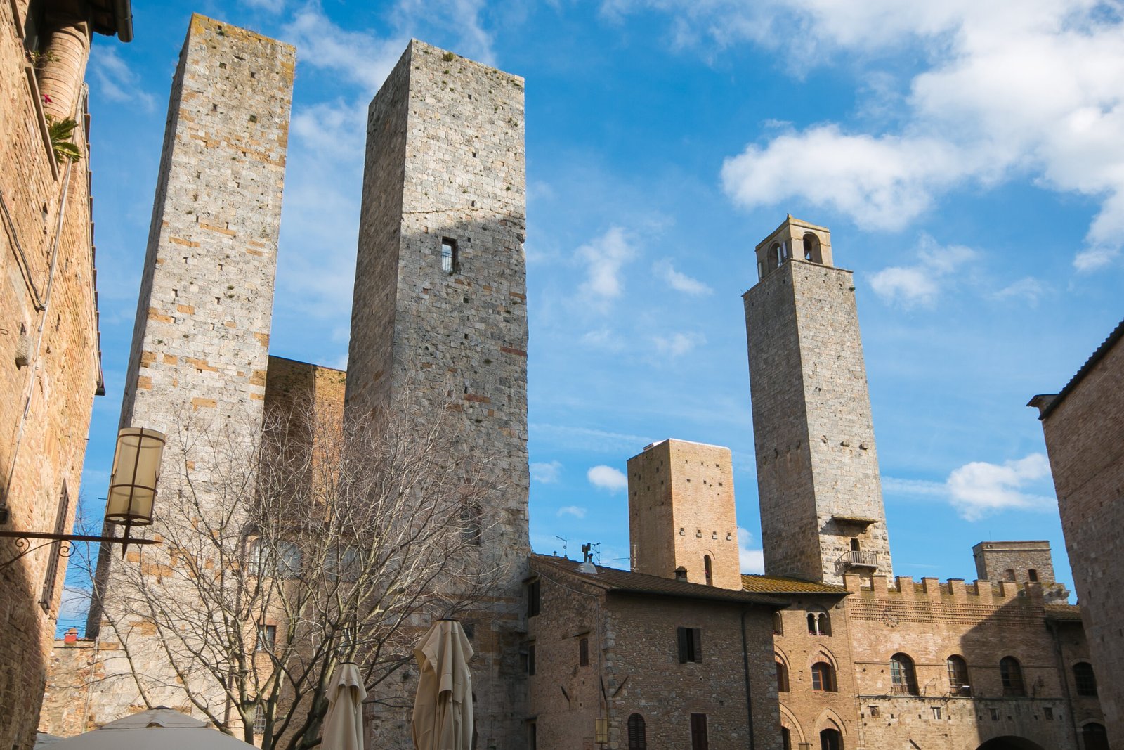 San Gimignano, a small medieval hill town in Tuscany famous for its towers