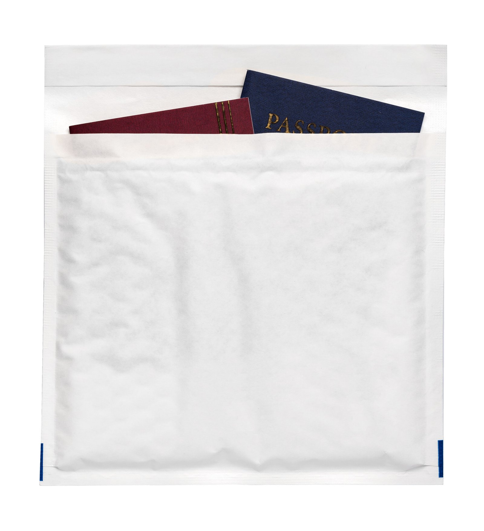 Passport and travel documents flatlay