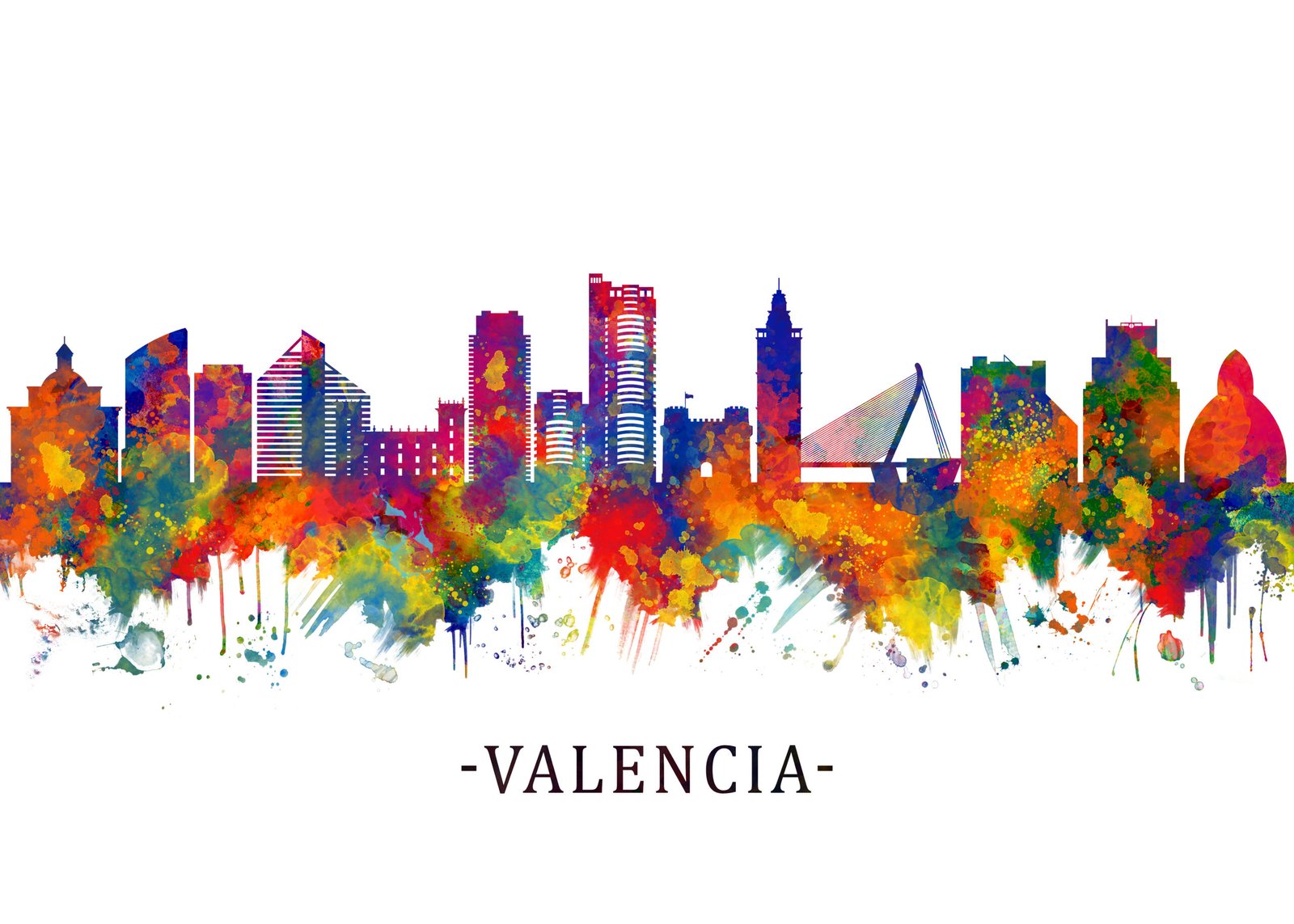 Valencia, Spain skyline, a popular digital nomad hub