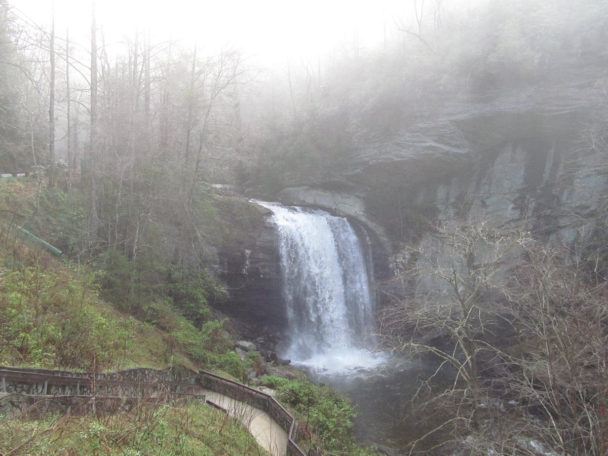Looking Glass Falls in Pisgah National Forest