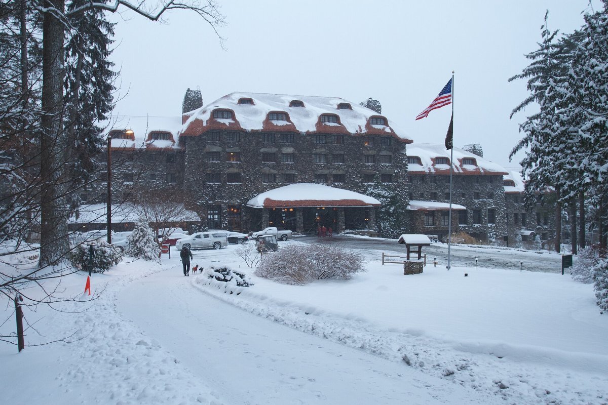 The Grove Park Inn on the hillside above Asheville