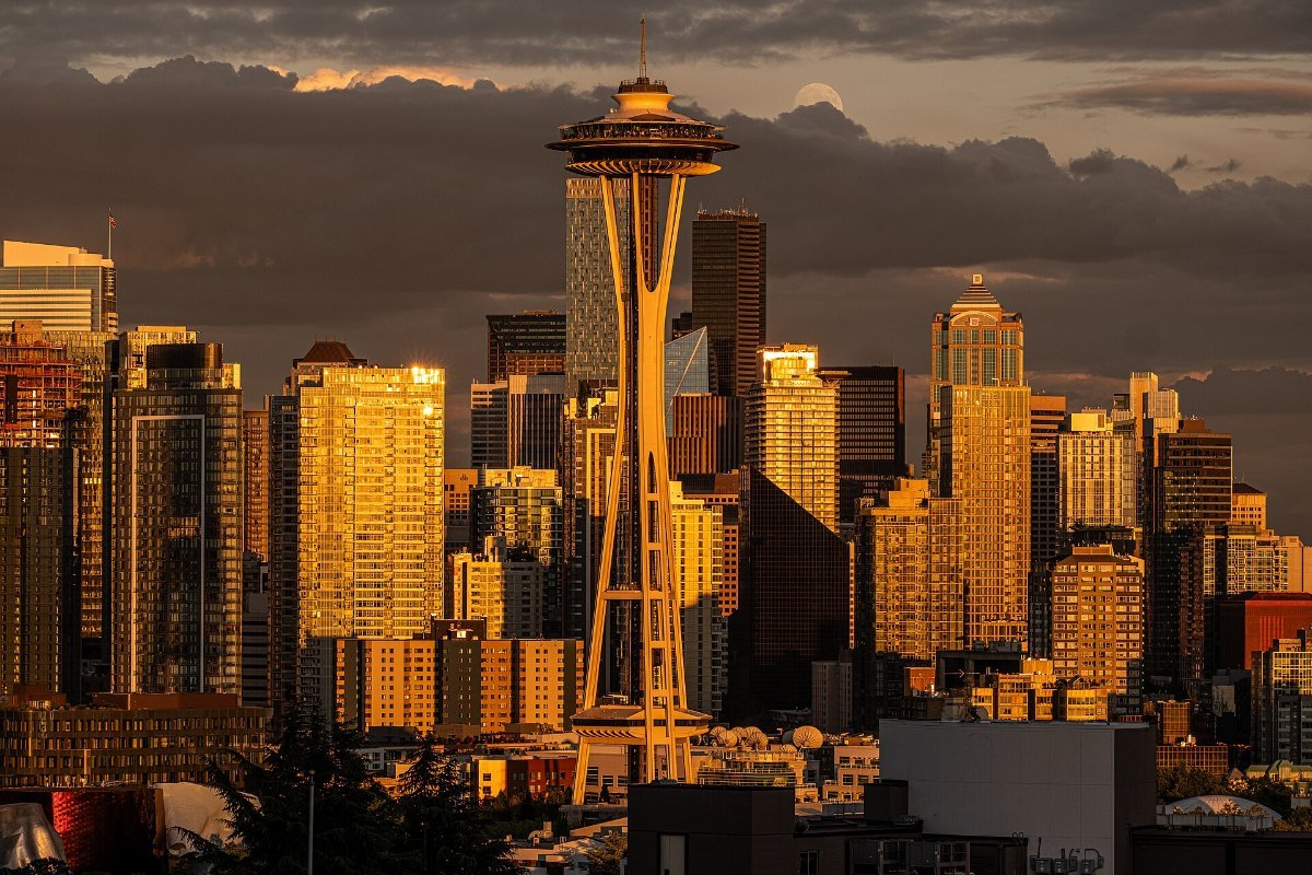 The Space Needle and skyline seen from Kerry Park