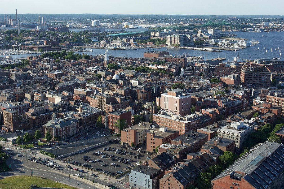 The narrow streets of Boston's North End