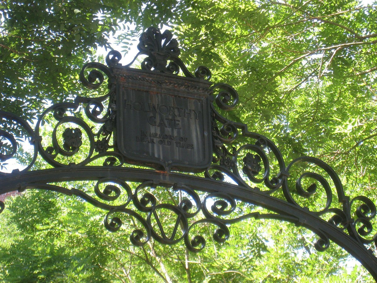 A gate into Harvard Yard in Cambridge