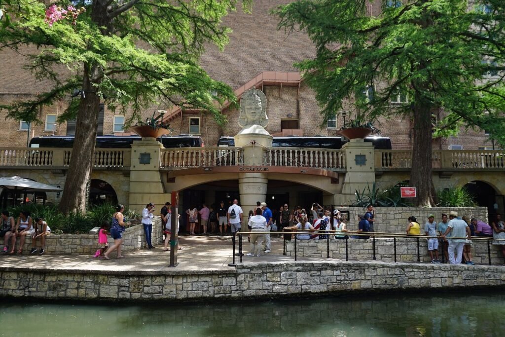 The River Walk in downtown San Antonio