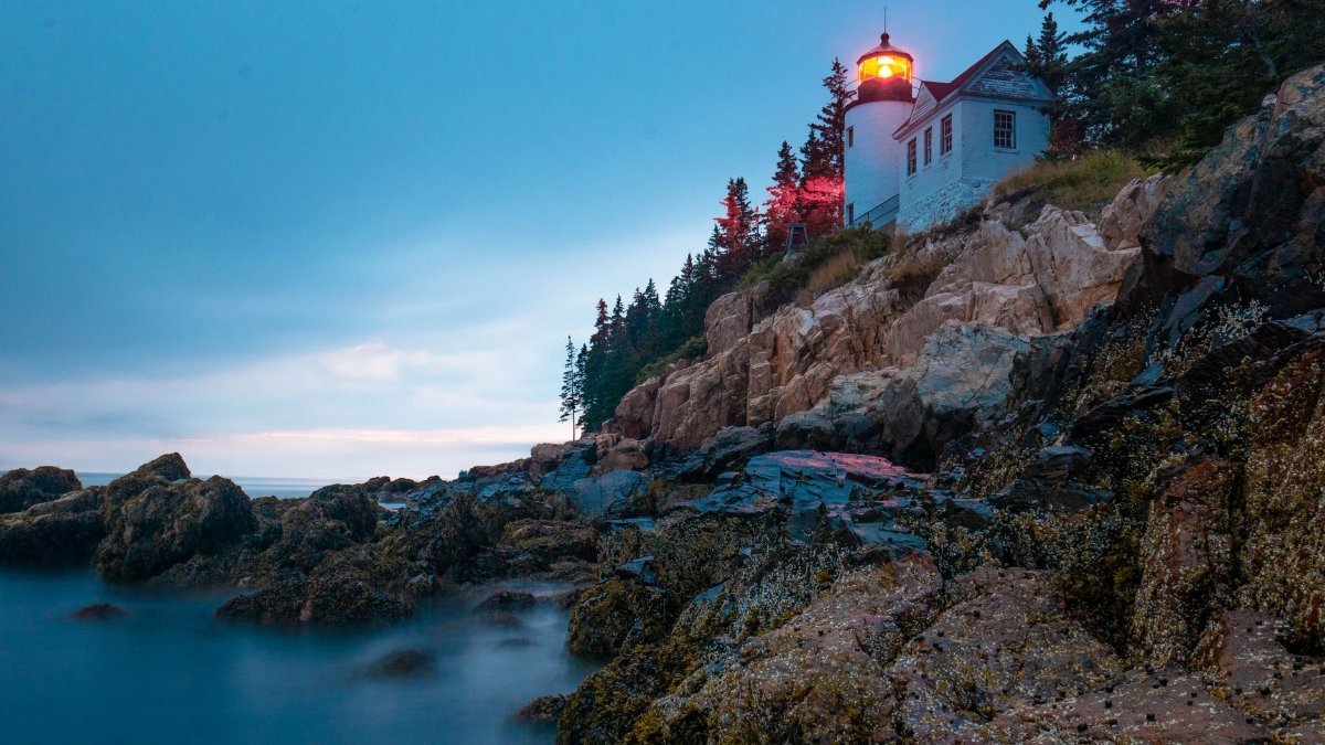 Bass Harbor Head Light on the quiet side of Mount Desert Island