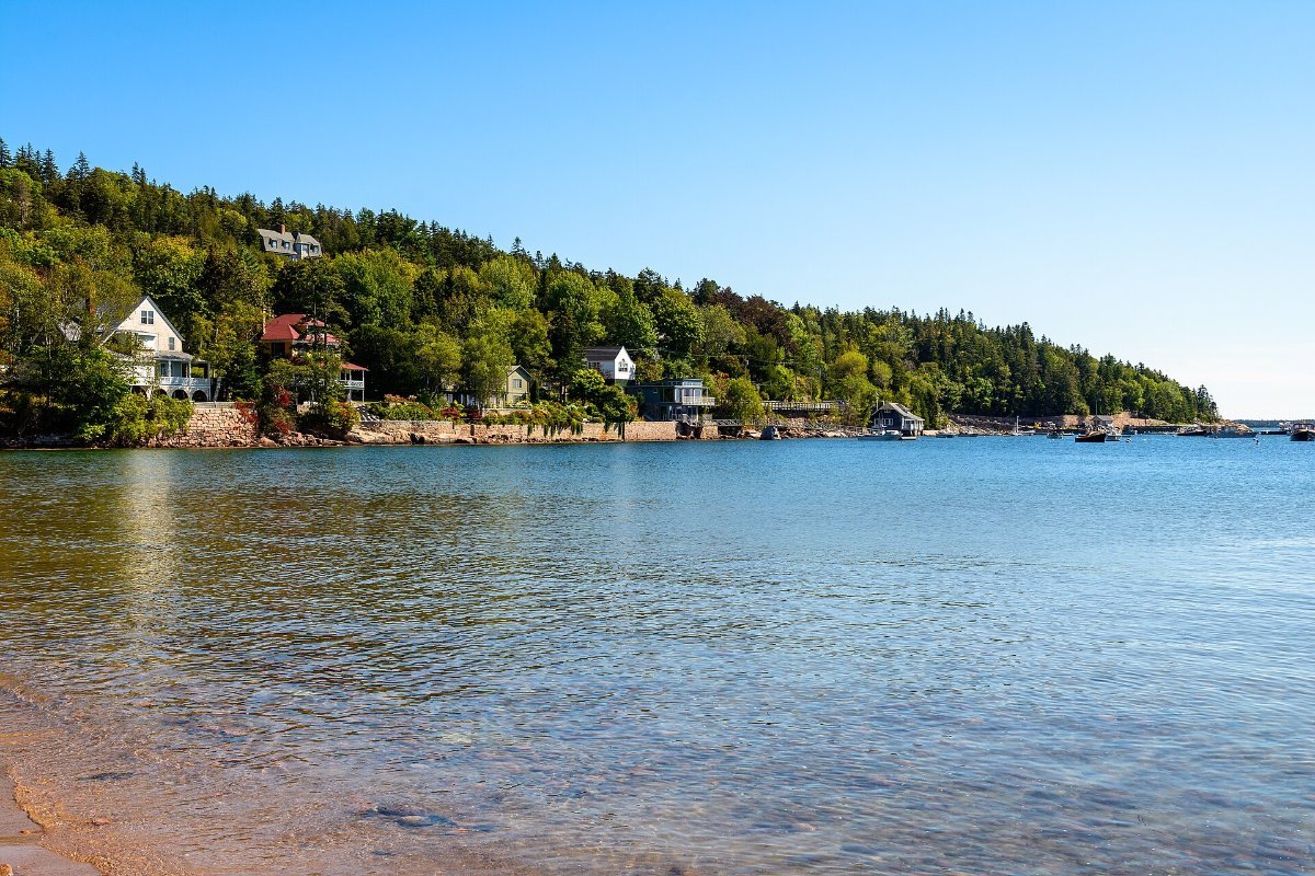 The waterfront at Bar Harbor, the base for most Acadia visits