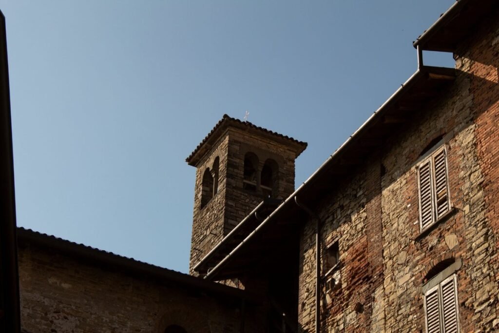 The upper town of Bergamo, Italy