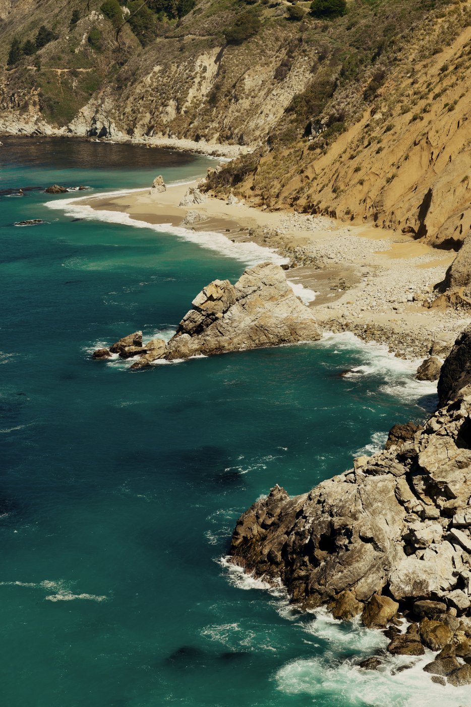 Late light along the Big Sur seascape