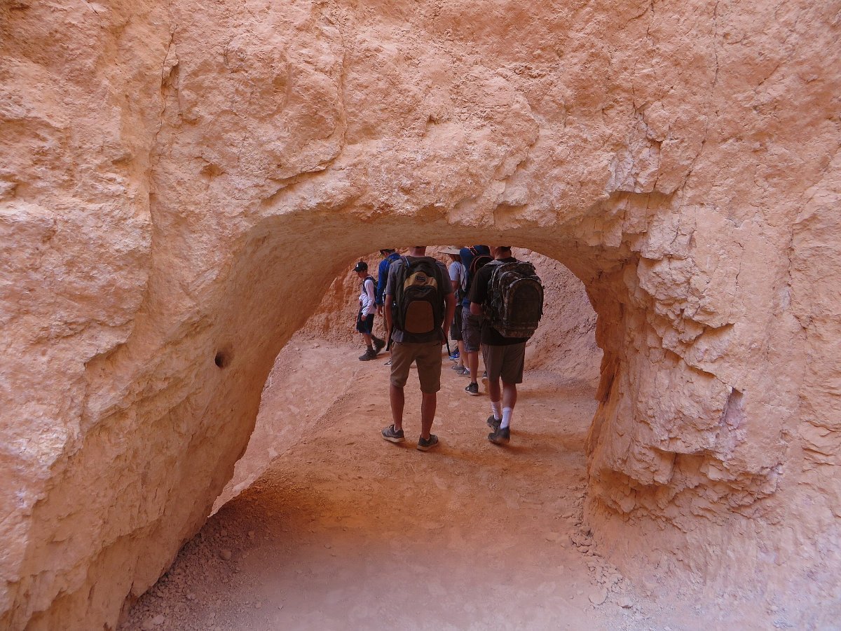 The Navajo Loop Trail switchbacks in Bryce Canyon, Utah