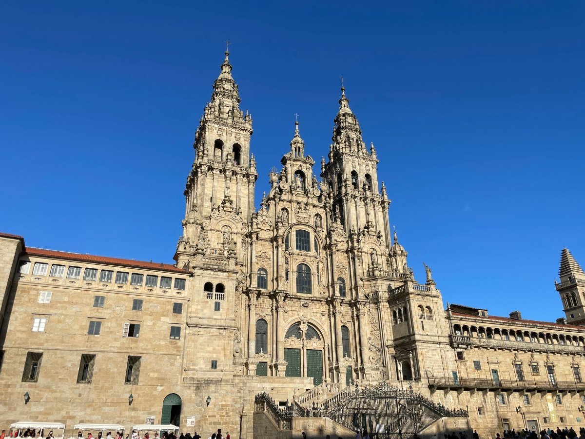 Santiago de Compostela Cathedral at the end of the Camino