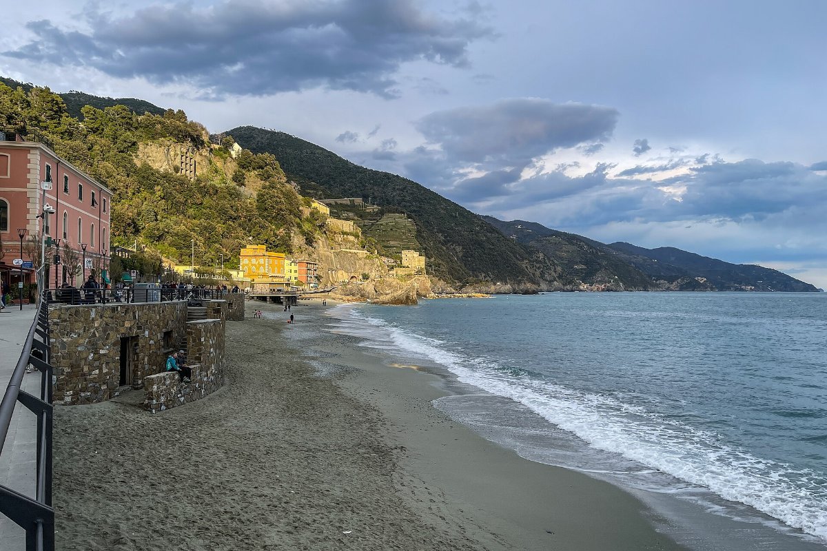 The beach at Monterosso al Mare in the Cinque Terre