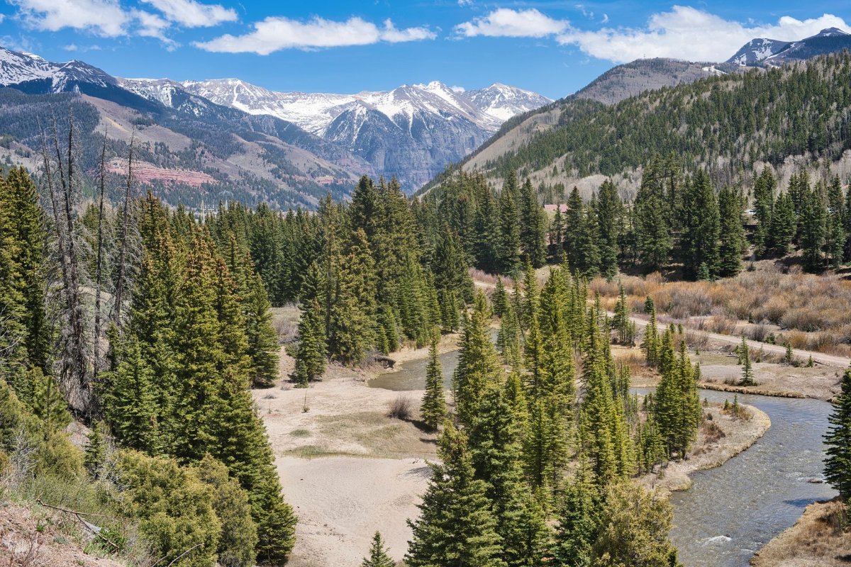 Telluride, at the head of its box canyon