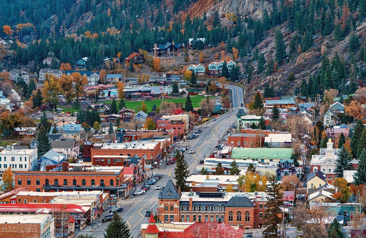 Ouray, seen from the Million Dollar Highway