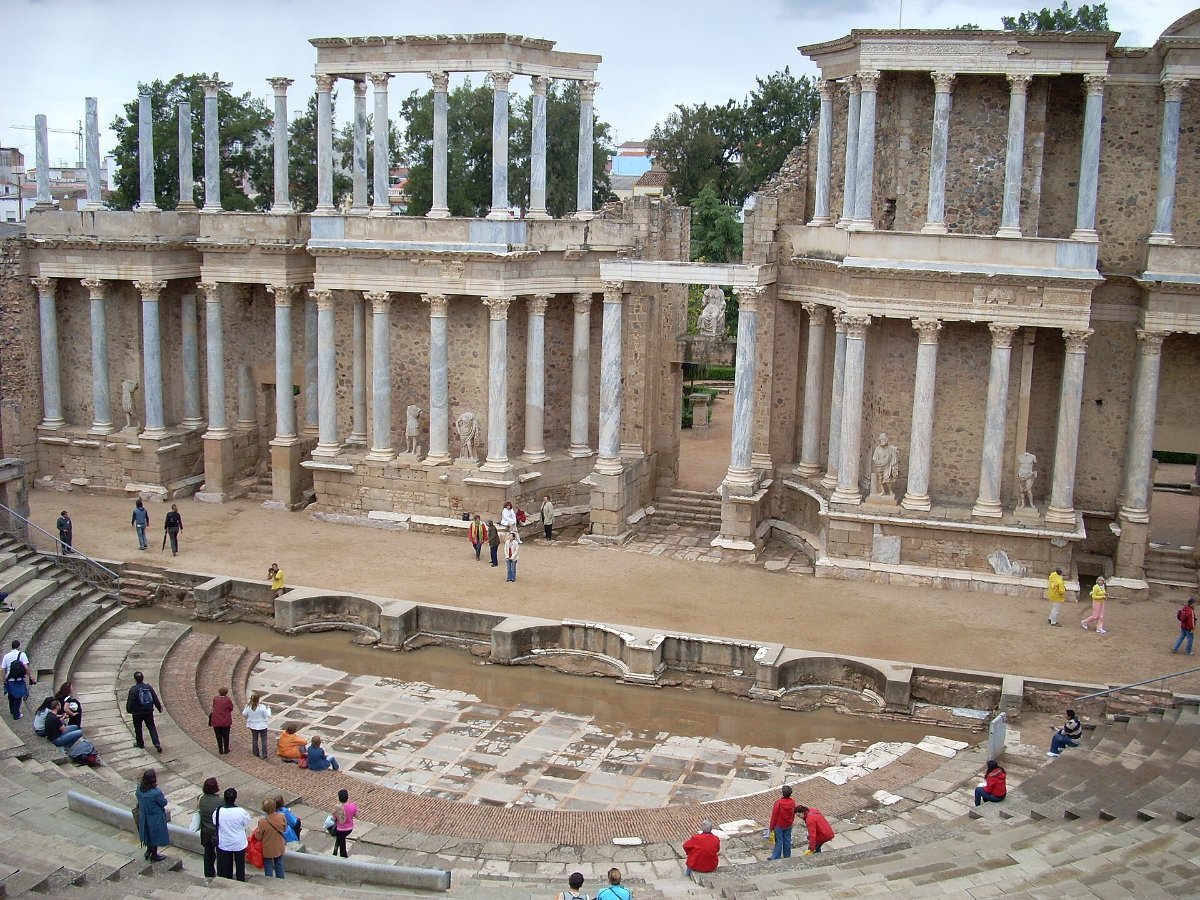 The Roman theatre at Merida in Spain