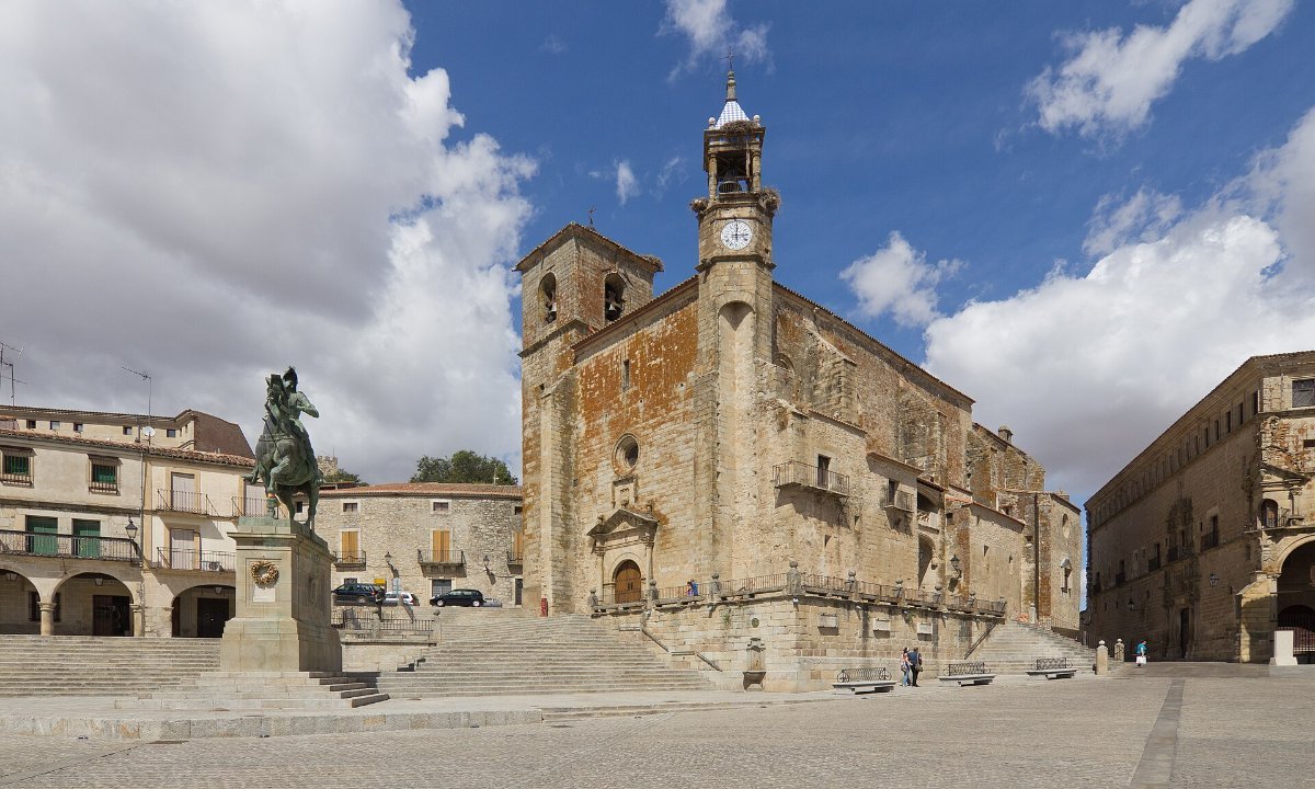 The Plaza Mayor of Trujillo in Extremadura