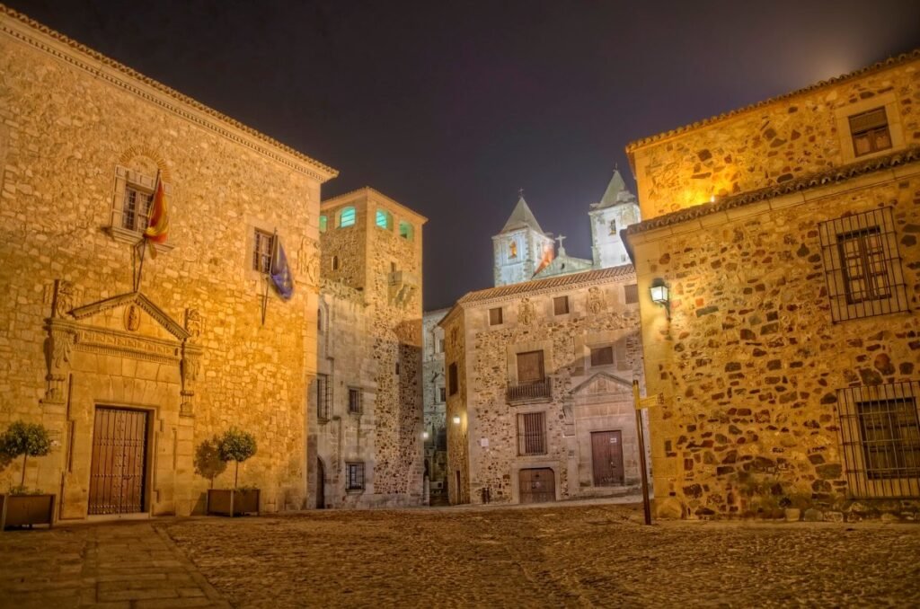 The old town of Caceres in Extremadura, Spain