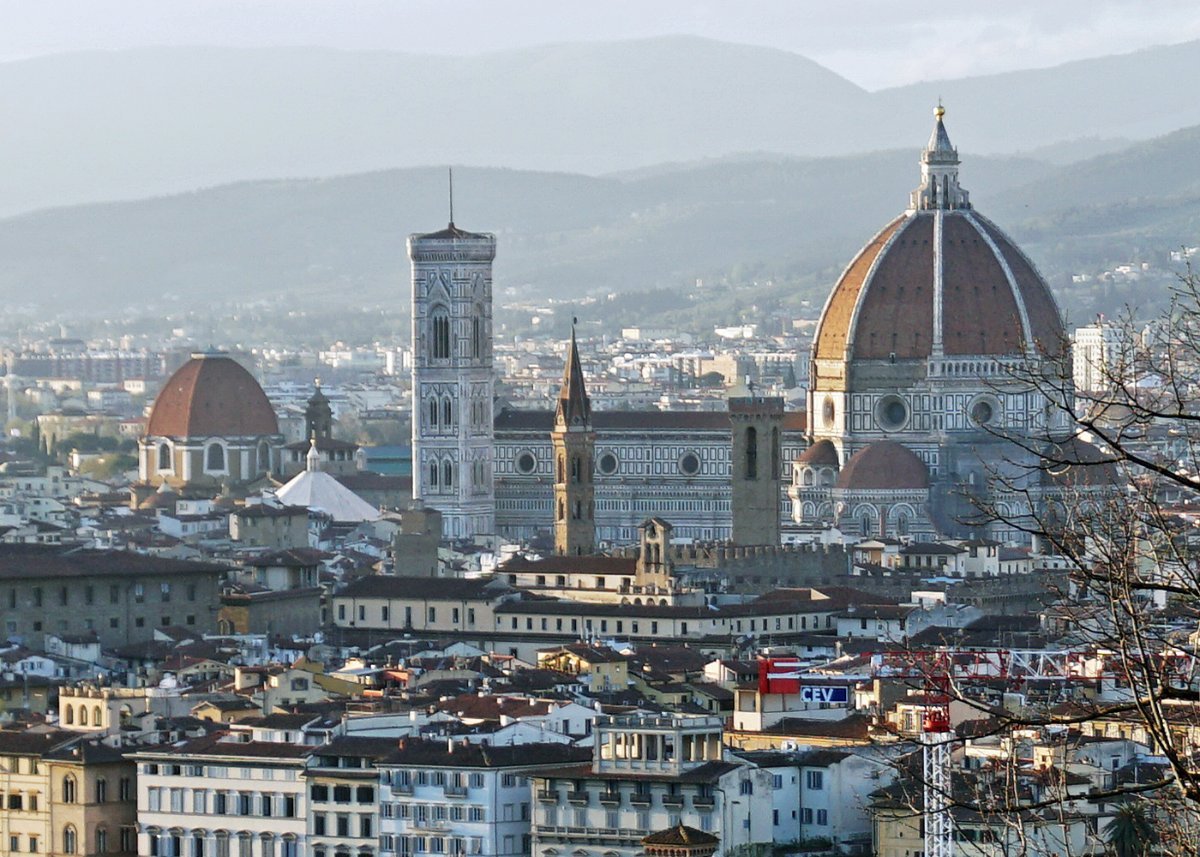 The view over Florence from Piazzale Michelangelo