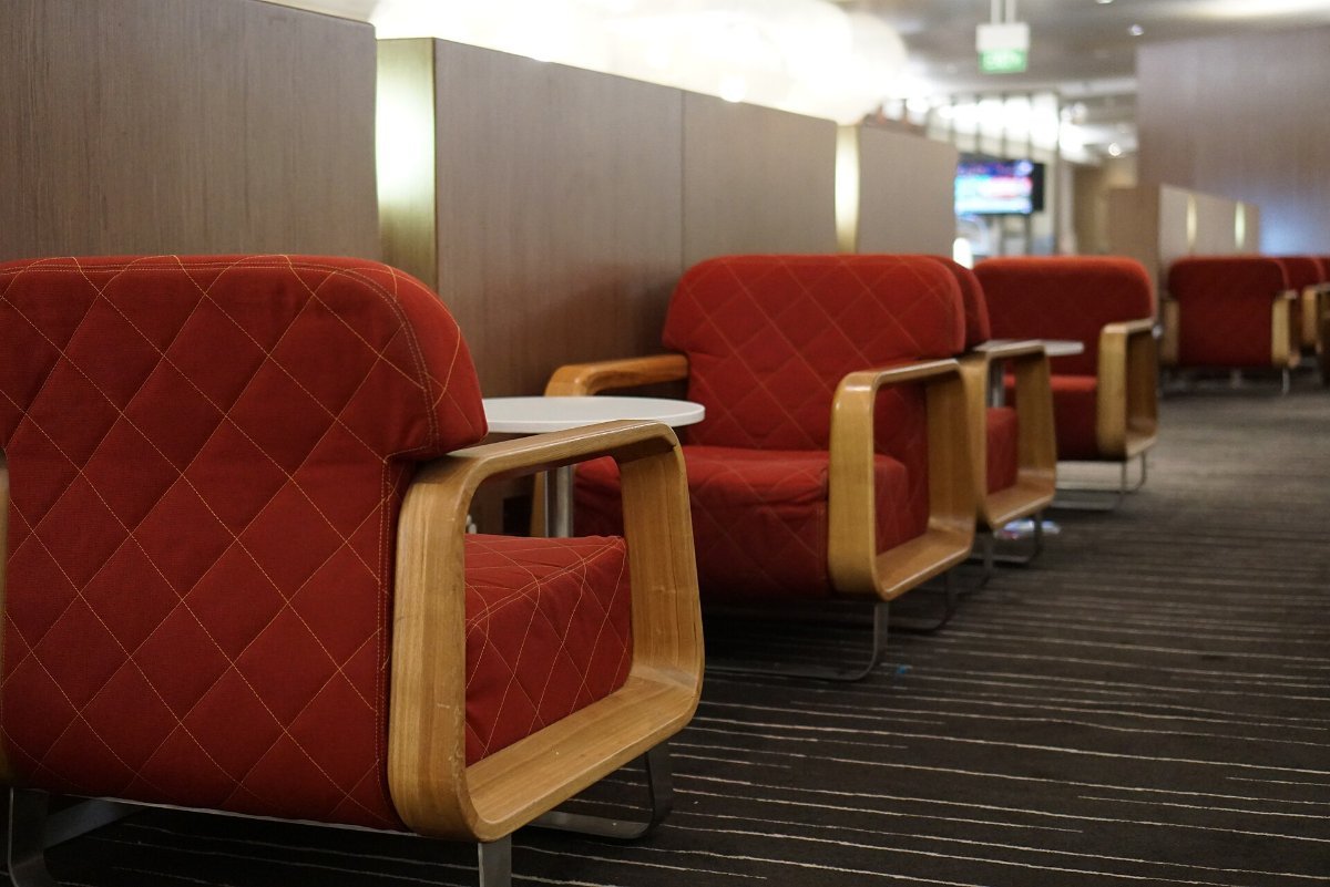 An airport lounge