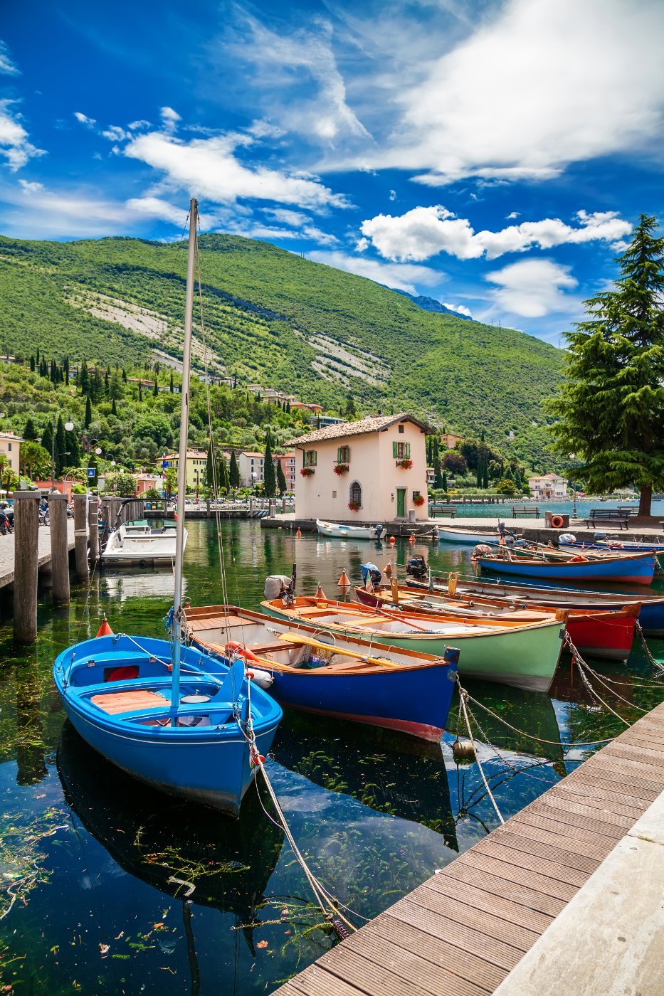 Fishing boats at Nago-Torbole on Lake Garda