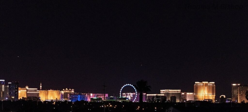 The Las Vegas Strip at night