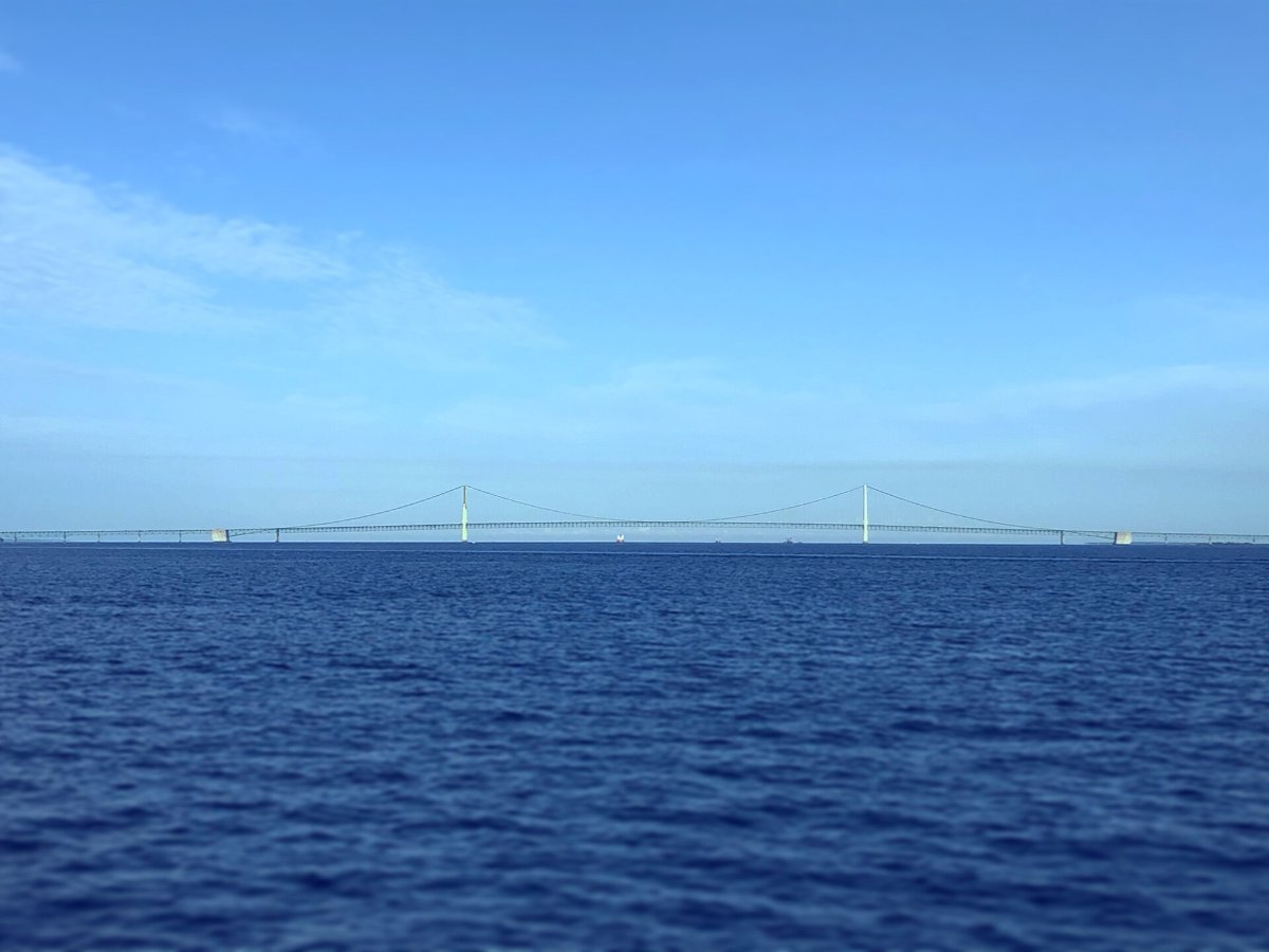 The Mackinac Bridge in Michigan