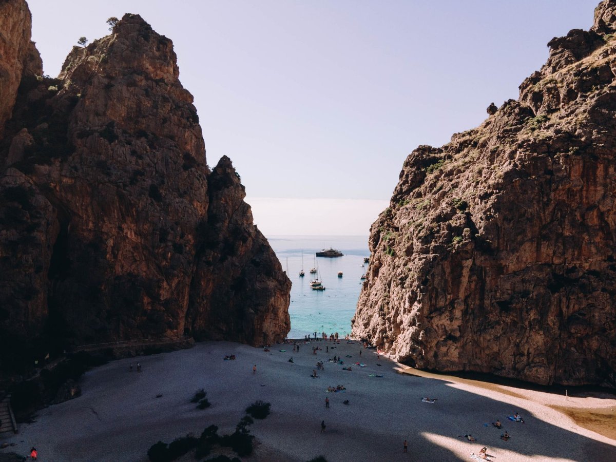 A cove on the coast of Mallorca