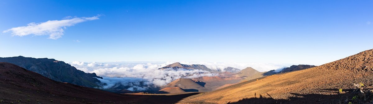 The crater rim at Haleakala on Maui