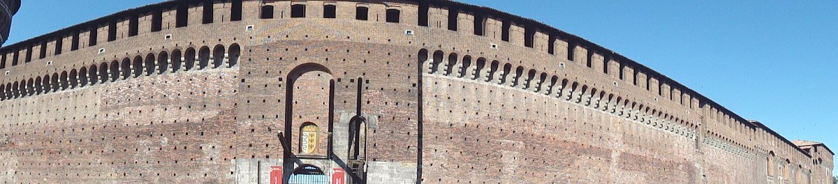 The Sforza Castle in central Milan