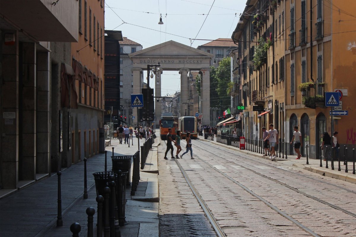 The Brera district north of the centre