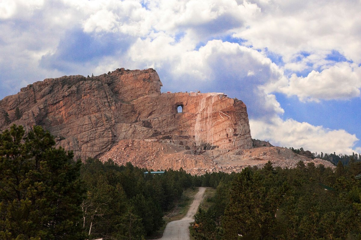 The Crazy Horse Memorial in the Black Hills