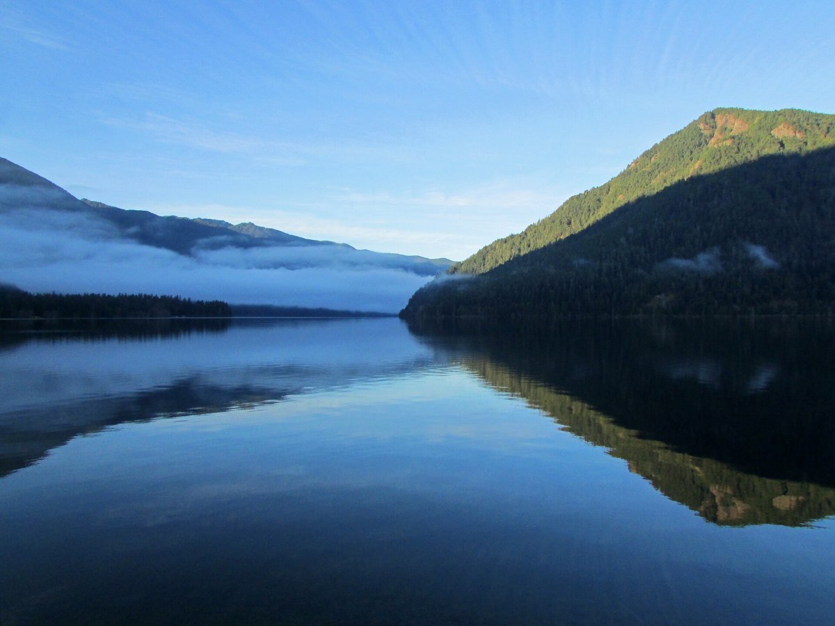 Lake Crescent in the northern part of the park