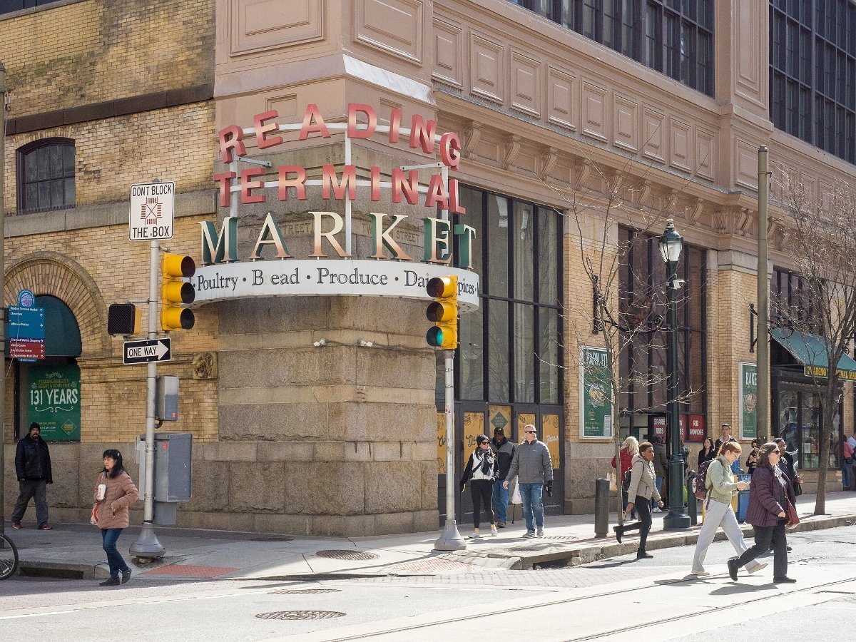 Reading Terminal Market in central Philadelphia