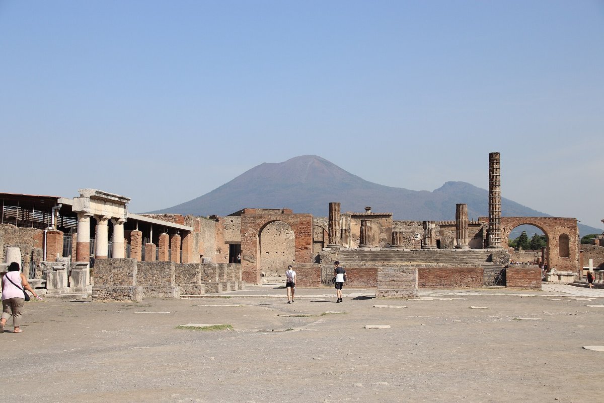 The forum at Pompeii, Italy