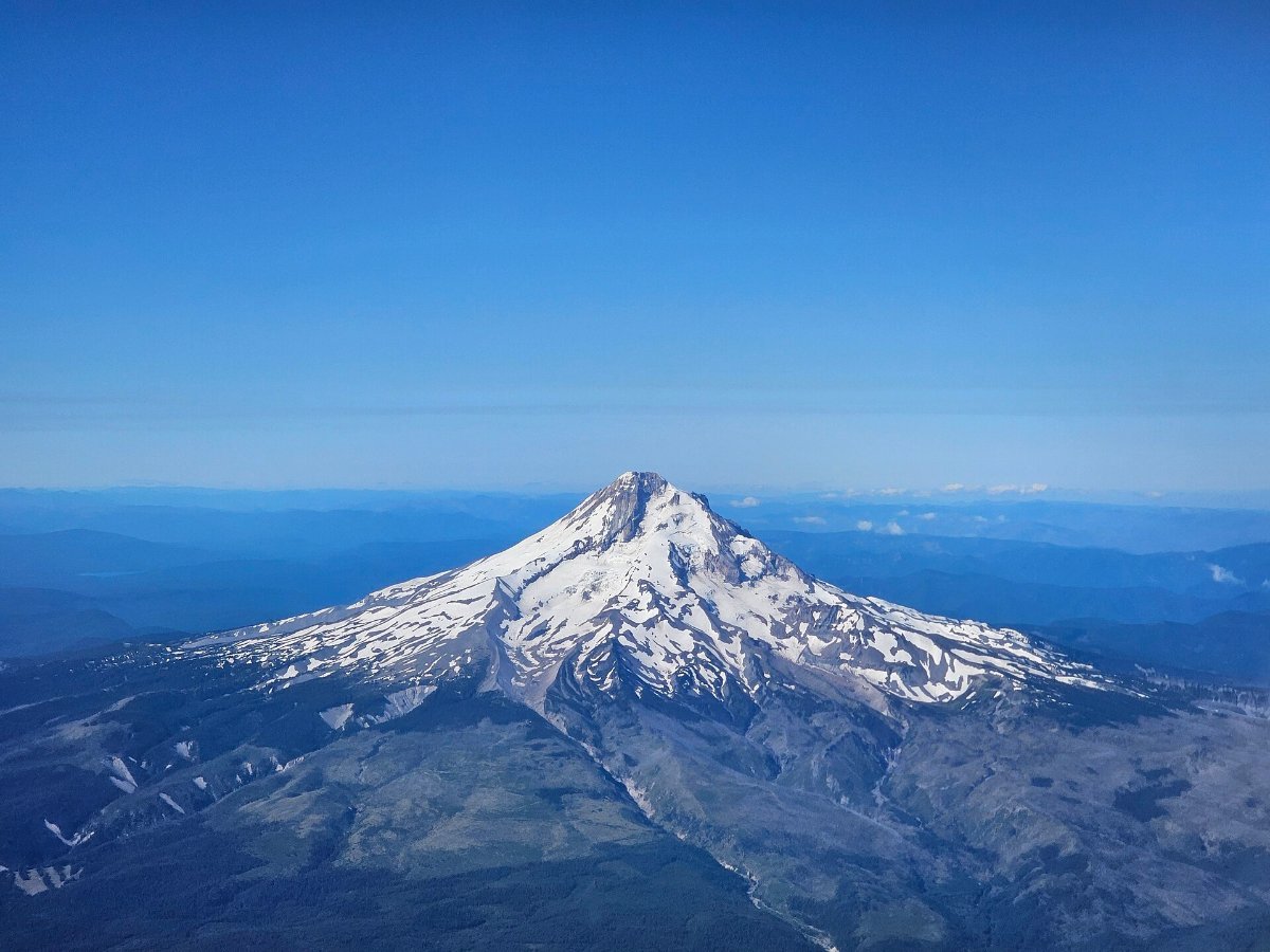 Mount Hood, about an hour east of the city
