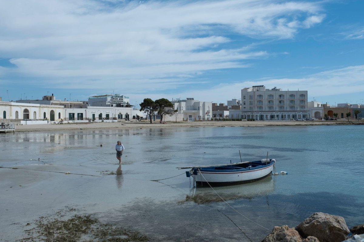 The clear water of the Salento coast in the far south