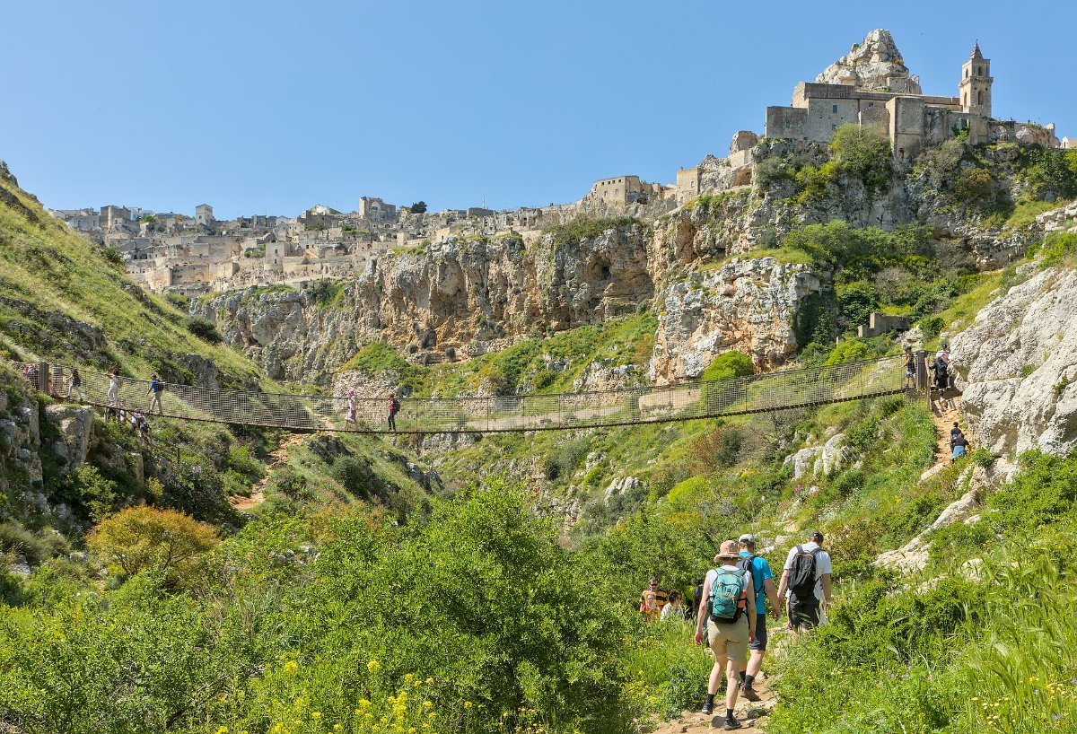 The gorge outside Matera, just over the border in Basilicata