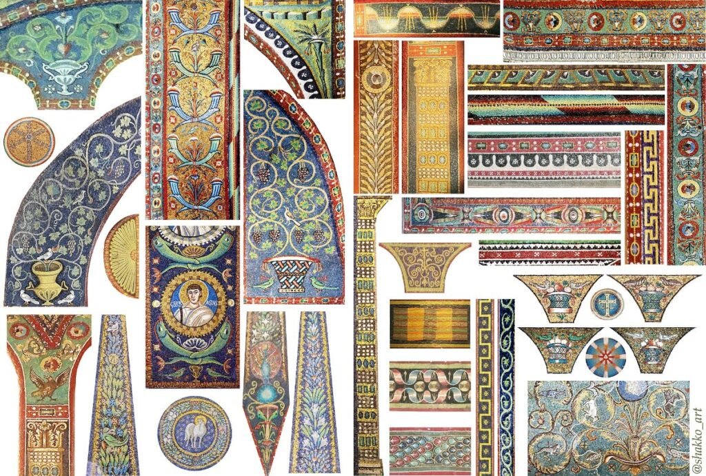 Mosaics inside the Basilica of San Vitale in Ravenna, Italy