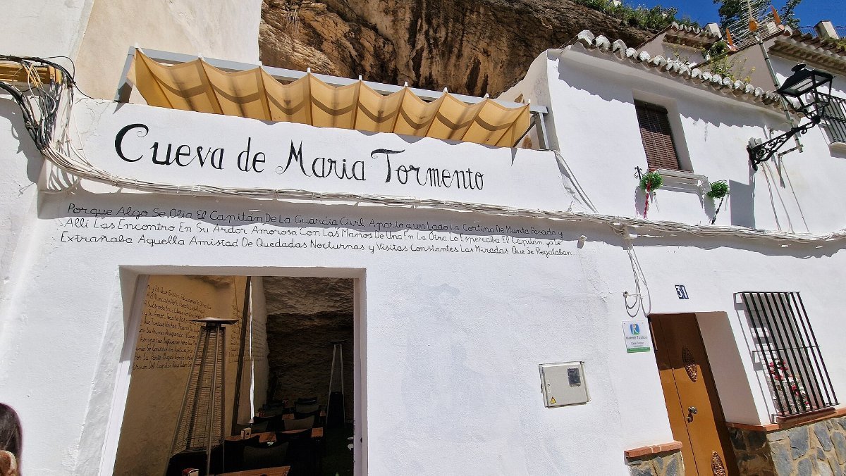 Houses built under the rock overhang at Setenil de las Bodegas