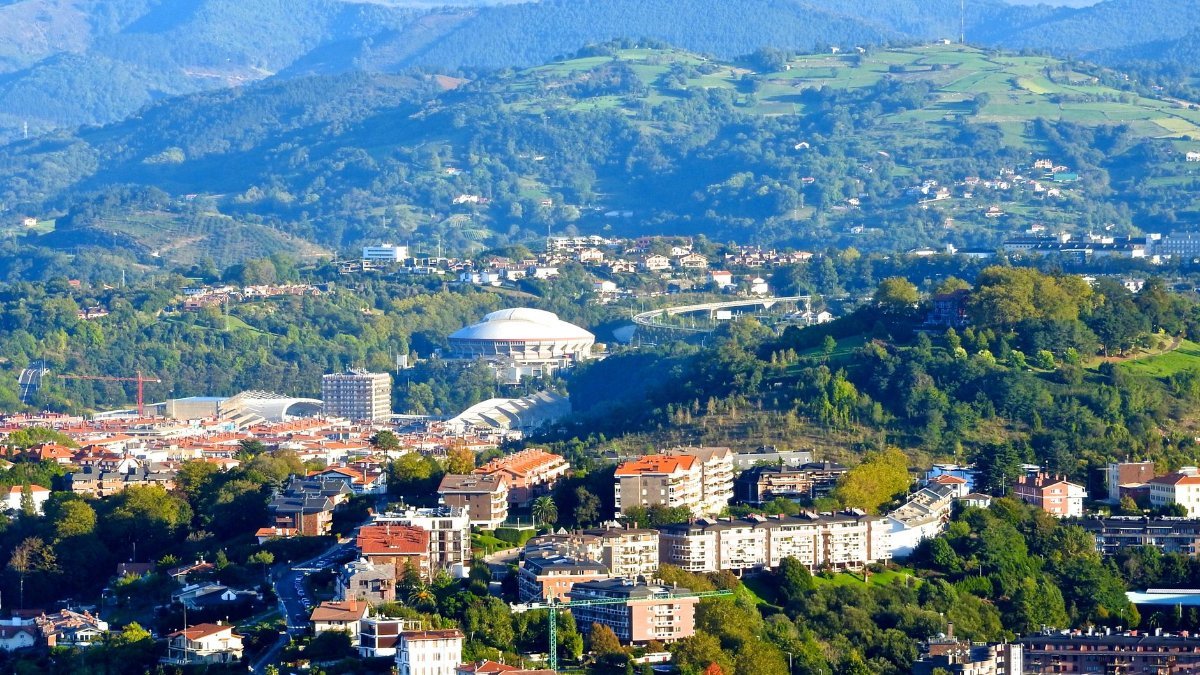 The old town of Donostia-San Sebastian in the Basque Country