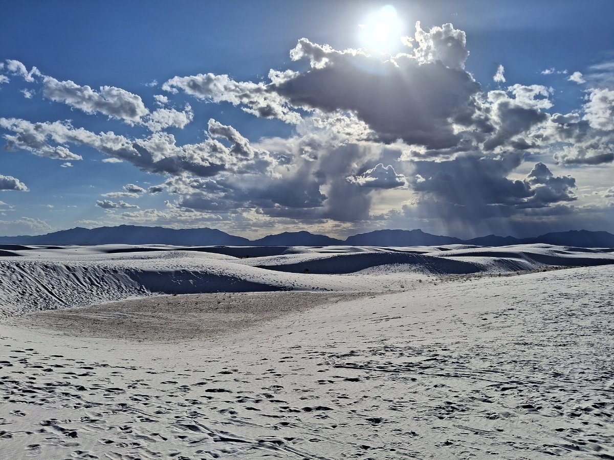 The gypsum dunes of White Sands National Park